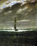 Caspar David Friedrich Seascape by Moonlight, also known as Seapiece by Moonlight Sweden oil painting artist